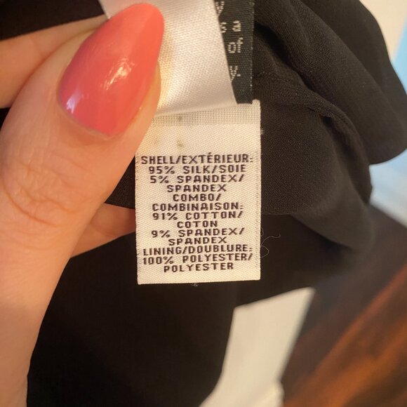 Diane Von Furstenberg DVF Black Ernestina Lace Trim Sash Tie Stretch Silk Dress - Picture 7 of 9